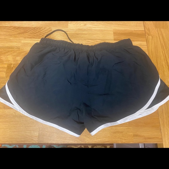 Under Armor black and white running shorts. - Picture 2 of 3